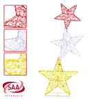 120cm Triple Star Christmas Display with Lights