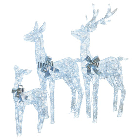 Elegant Christmas Reindeer Display Set of Three