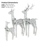 Elegant Christmas Reindeer Display Set of Three