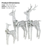 Elegant Christmas Reindeer Display Set of Three