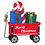 Festive Christabelle Christmas Cart Display with Lights