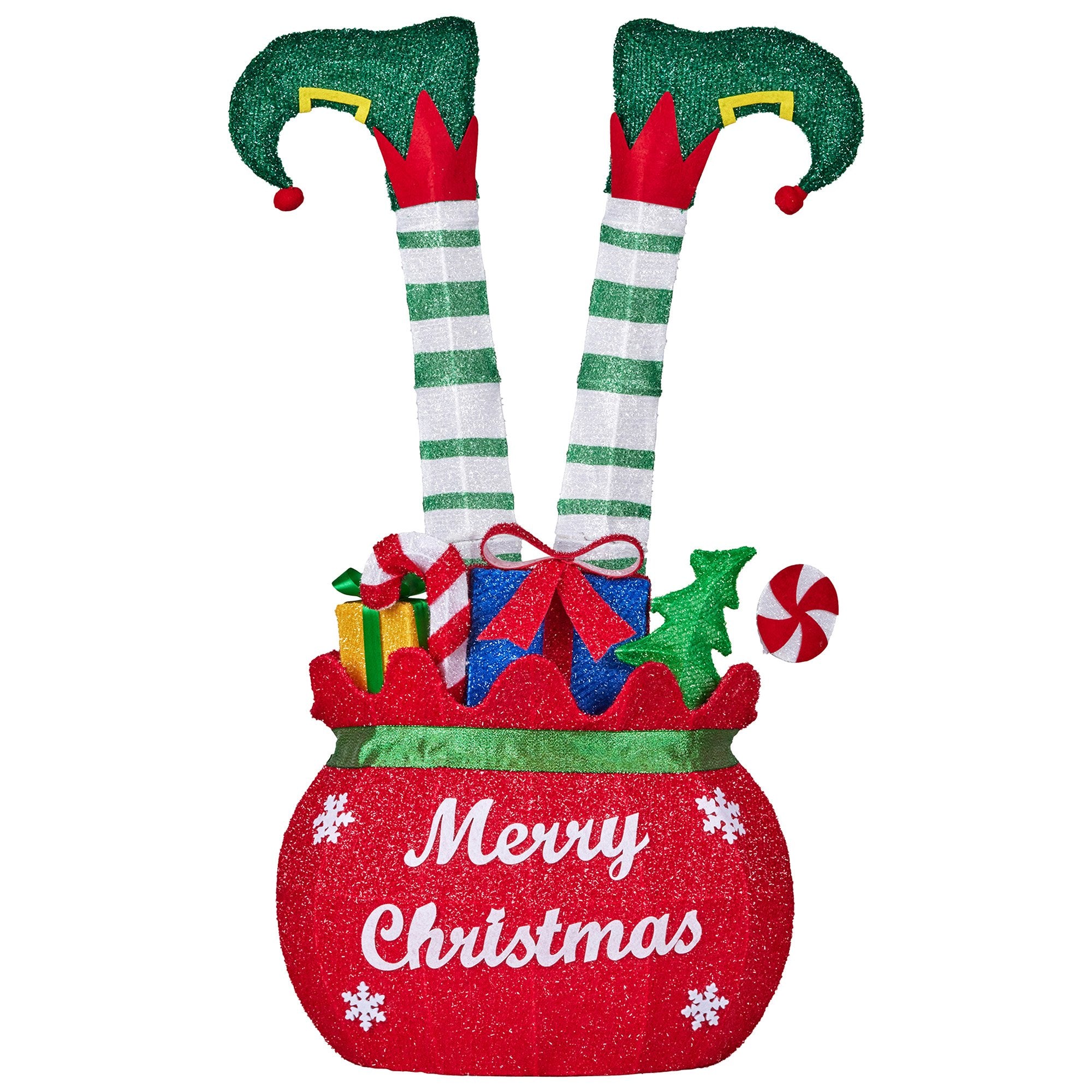 Cheeky Elf in Gift Sack Display