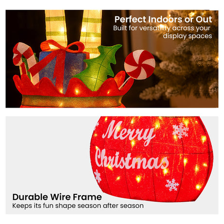 Cheeky Elf in Gift Sack Display