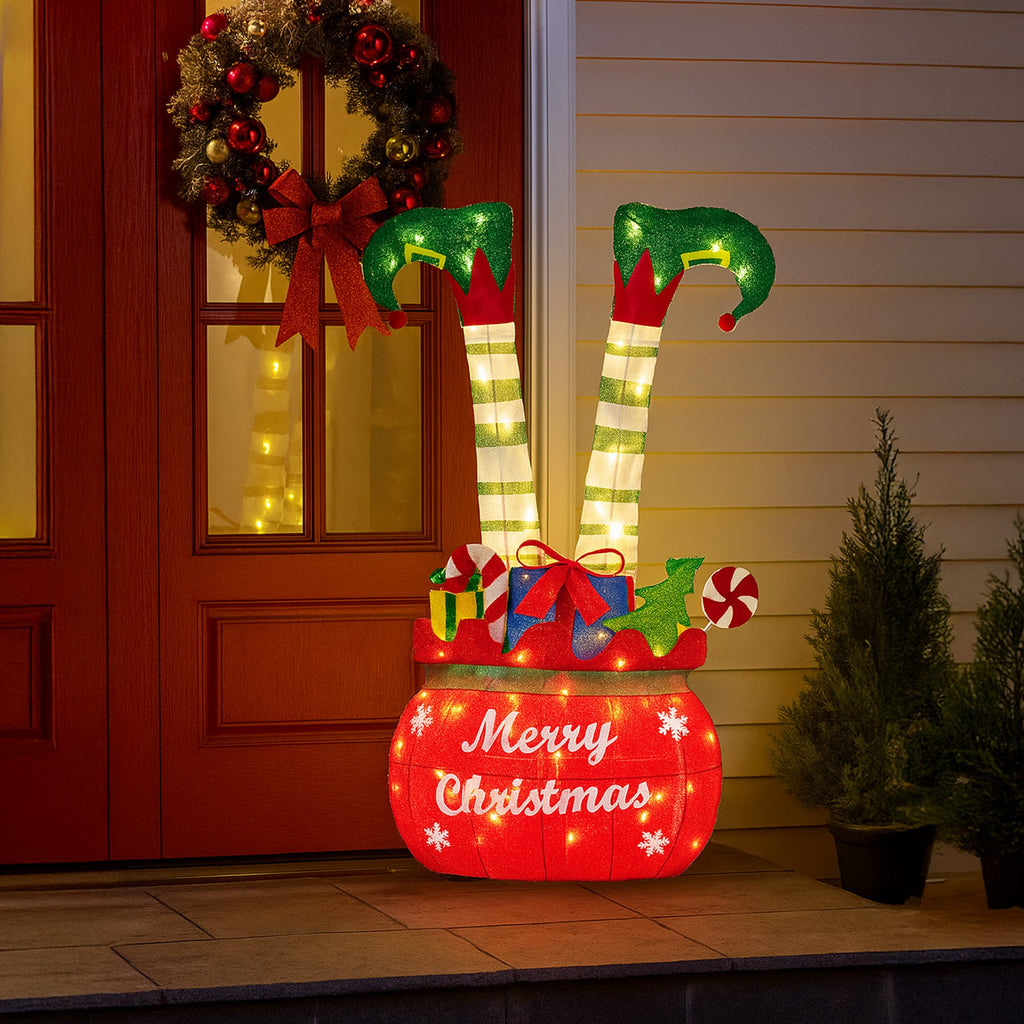 Cheeky Elf in Gift Sack Display
