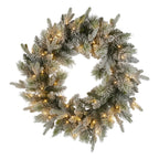 Christabelle 76cm Snowy Spruce LED Wreath