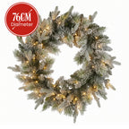 Christabelle 76cm Snowy Spruce LED Wreath