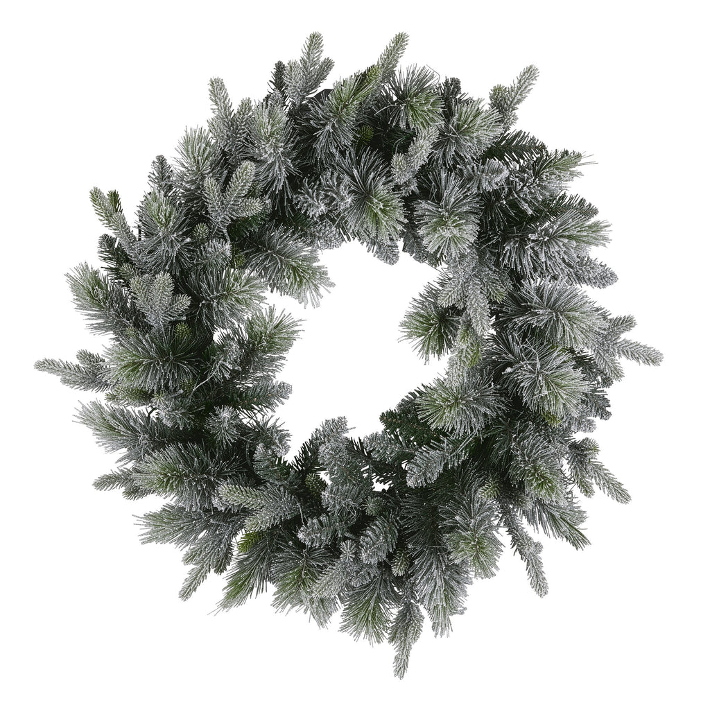 Christabelle 76cm Snowy Spruce LED Wreath
