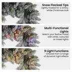Christabelle 76cm Snowy Spruce LED Wreath