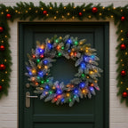 Christabelle 76cm Snowy Spruce LED Wreath