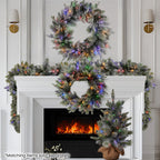 Christabelle 76cm Snowy Spruce LED Wreath