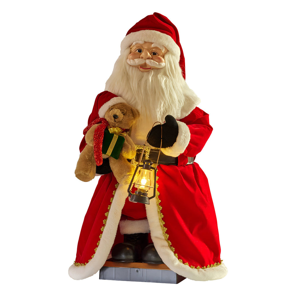 Animated Musical Santa Claus Lantern Decoration