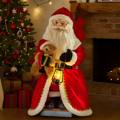 Animated Musical Santa Claus Lantern Decoration
