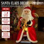 Animated Musical Santa Claus Lantern Decoration
