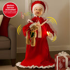 Animated Mrs. Claus Musical Candle Ornament