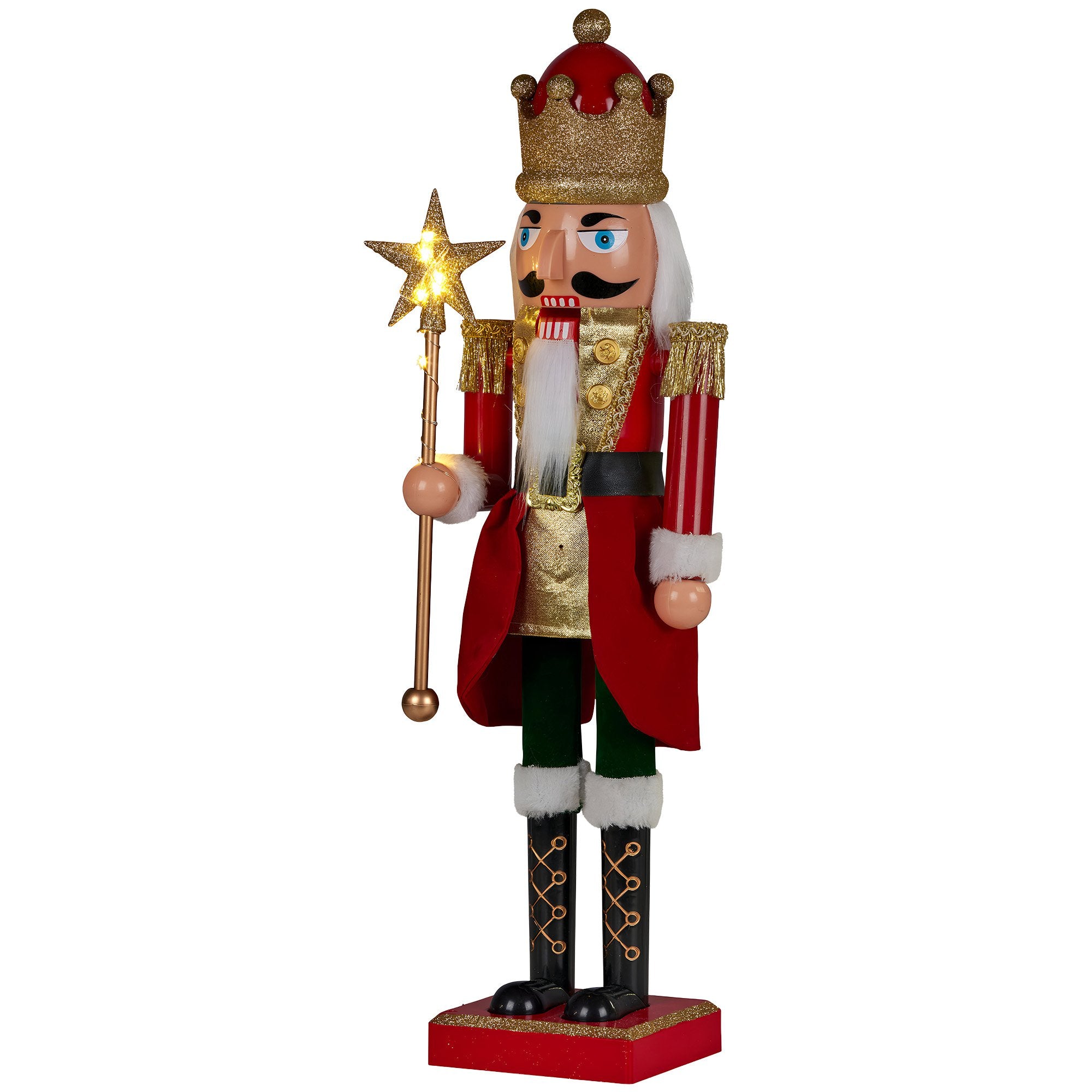 Musical LED Animated Nutcracker Decoration 60cm