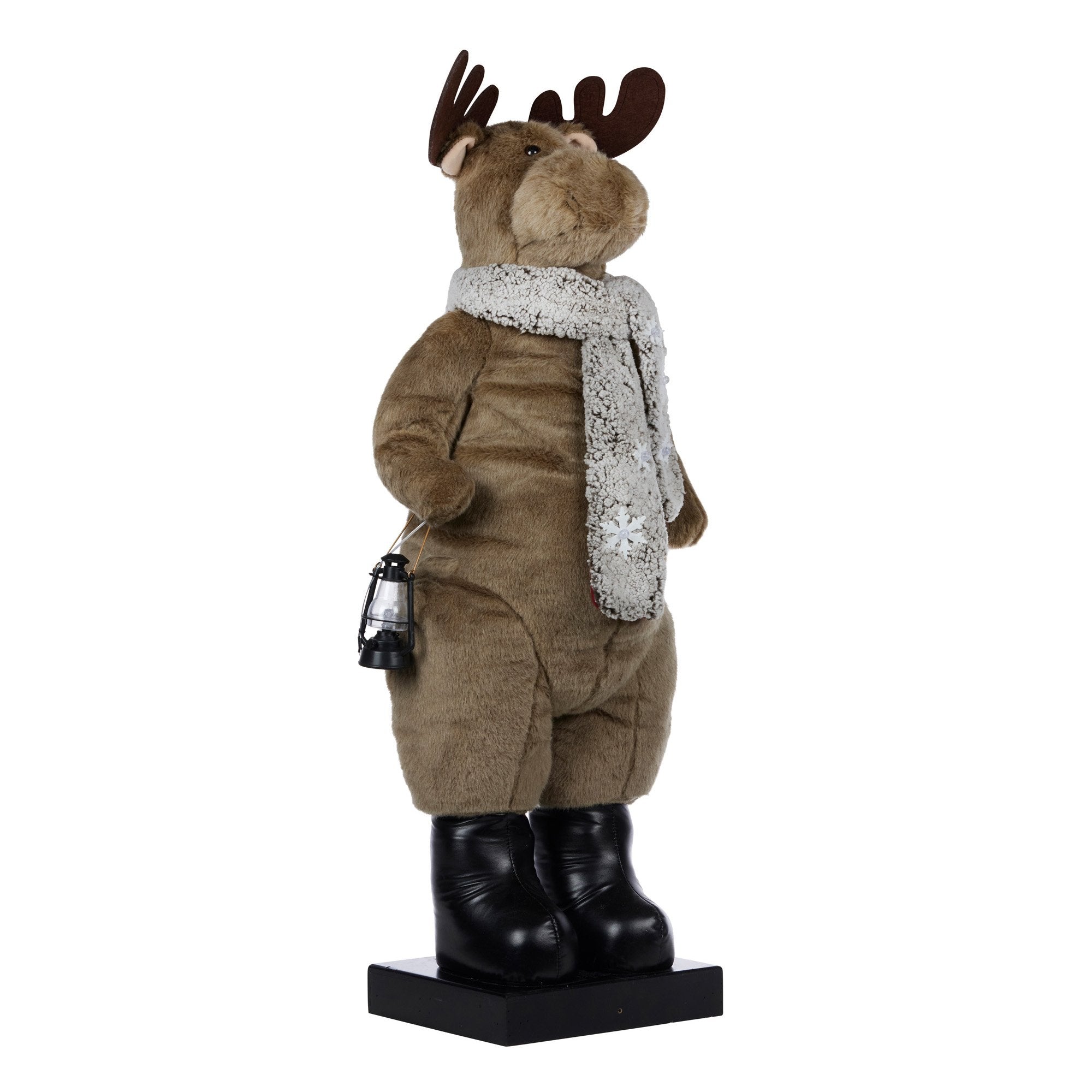 Animated Musical LED Christmas Moose Lantern