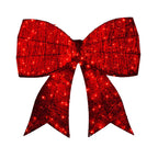 Illuminated 91cm Christmas Display Bow with Functions