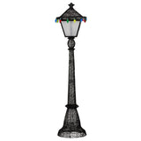 Elegant Christmas Lamp Post with Lights