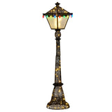 Elegant Christmas Lamp Post with Lights