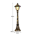 Elegant Christmas Lamp Post with Lights