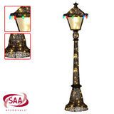 Elegant Christmas Lamp Post with Lights