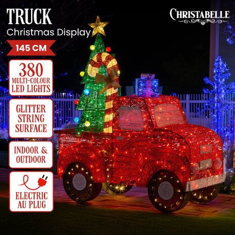 Christabelle Light-Up Christmas Truck Display