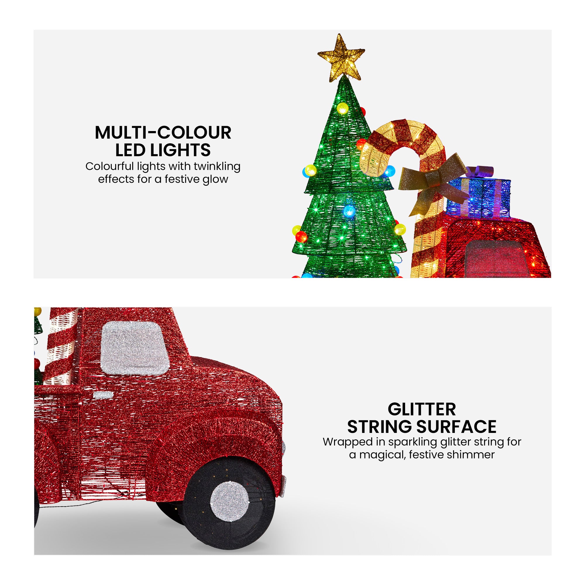 Christabelle Light-Up Christmas Truck Display