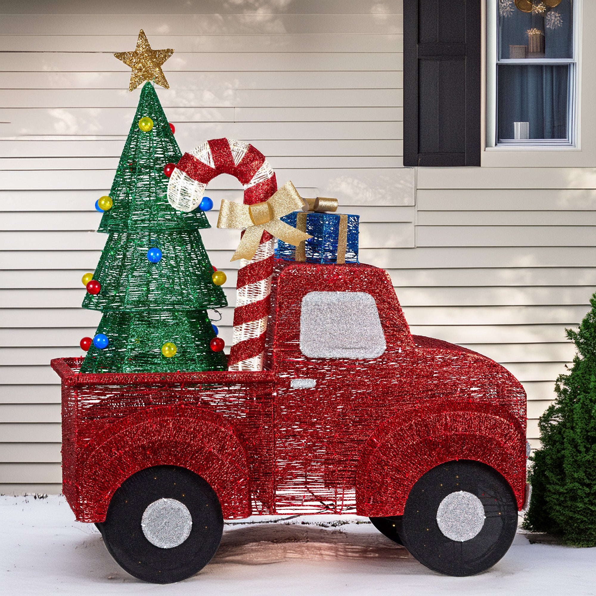 Christabelle Light-Up Christmas Truck Display
