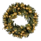 Christabelle Glittery LED Christmas Wreath 61cm