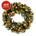 Christabelle Glittery LED Christmas Wreath 61cm
