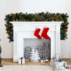 Glittery Gold LED Christmas Garland 2.7m