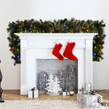 Glittery Gold LED Christmas Garland 2.7m