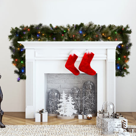 Glittery Gold LED Christmas Garland 2.7m