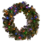 Elegant 76cm Split Christmas Wreath with LEDs