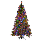 Glittery Gold 9ft Christmas Tree with LED Lights
