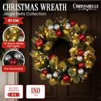Christabelle 61cm LED Christmas Wreath with Baubles