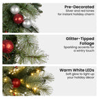 Christabelle 61cm LED Christmas Wreath with Baubles