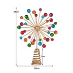 Glittering Gold Baubles Christmas Tree Topper