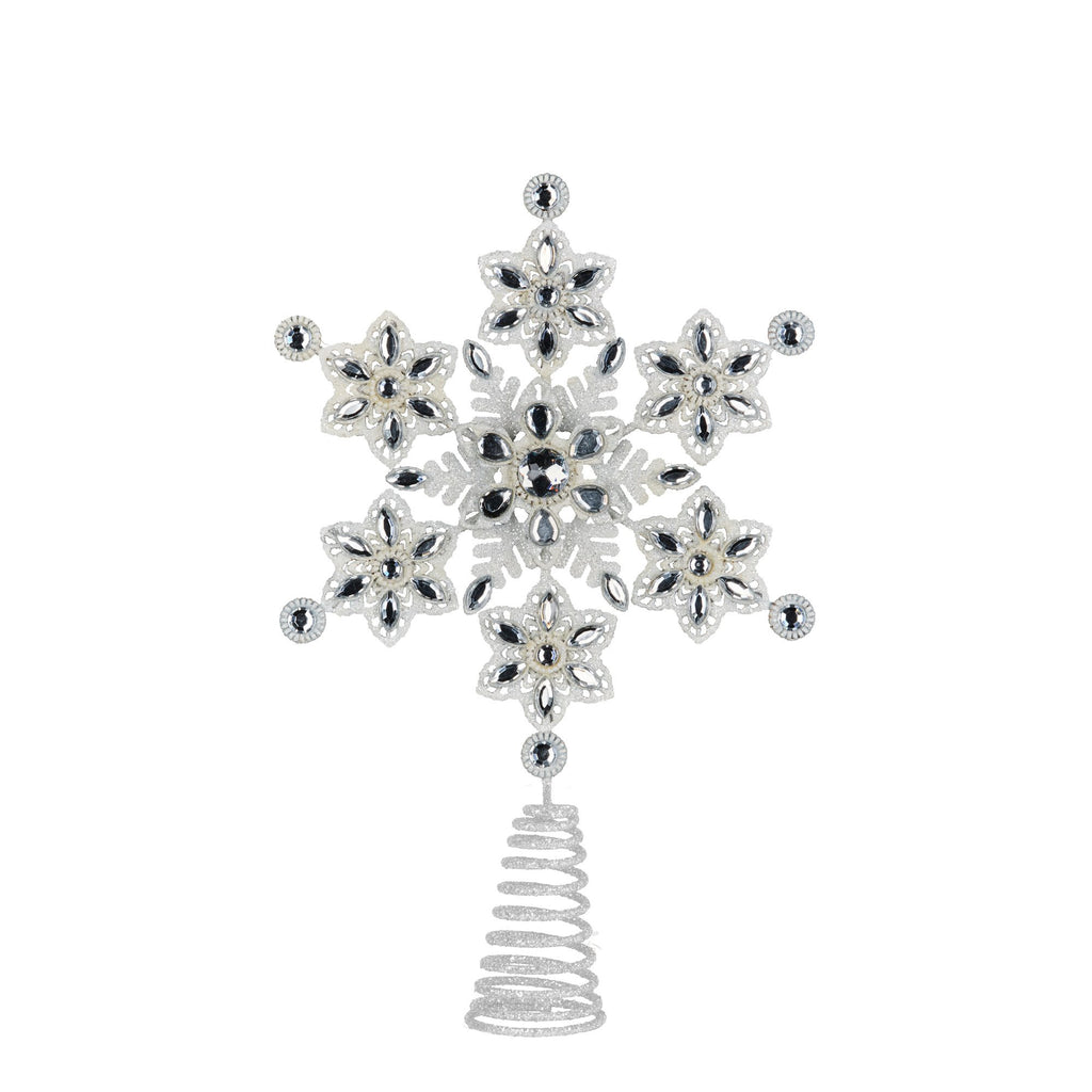 Elegant Snowflake Christmas Tree Topper
