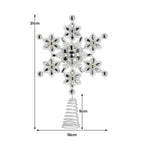 Elegant Snowflake Christmas Tree Topper