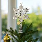 Elegant Snowflake Christmas Tree Topper