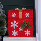 Animated Santa Gift Box with LED Lights