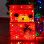 Animated Santa Gift Box with LED Lights