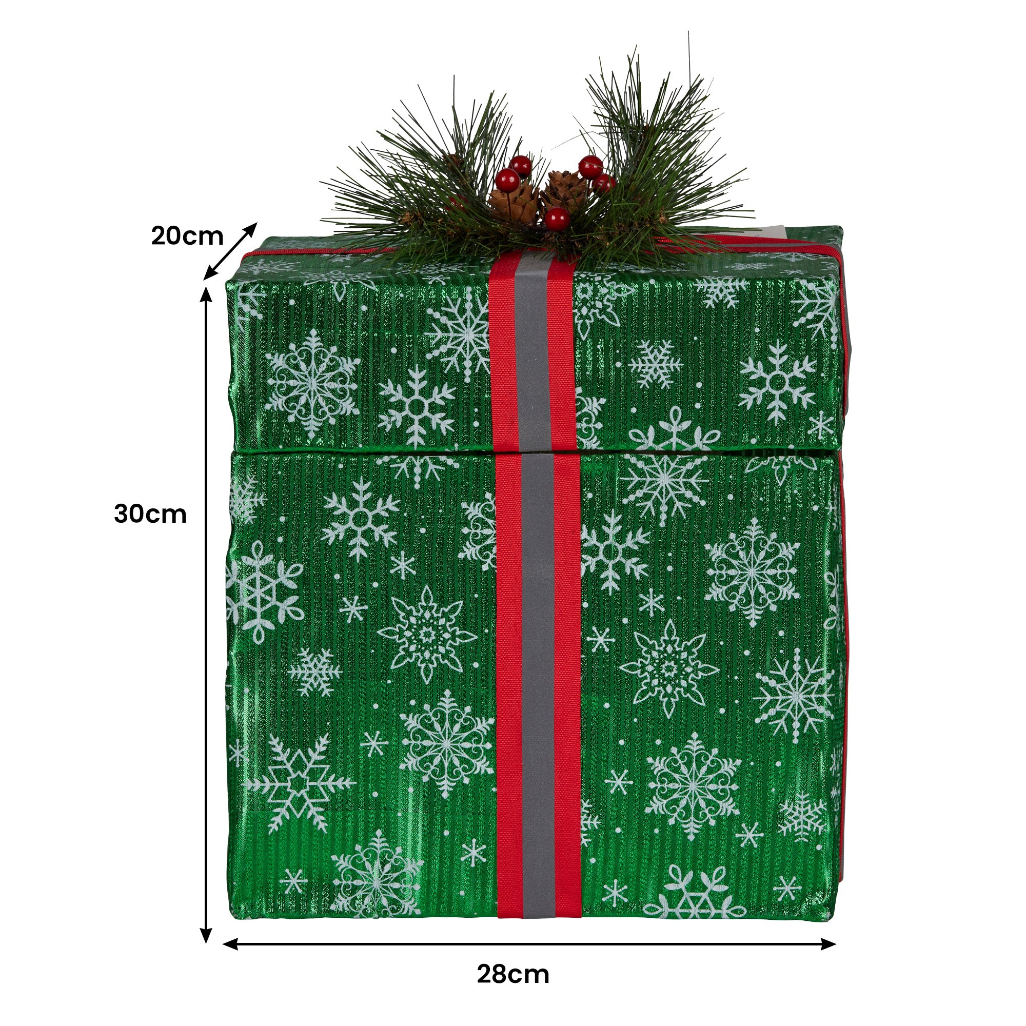 Animated Elf Gift Box with LED Lights