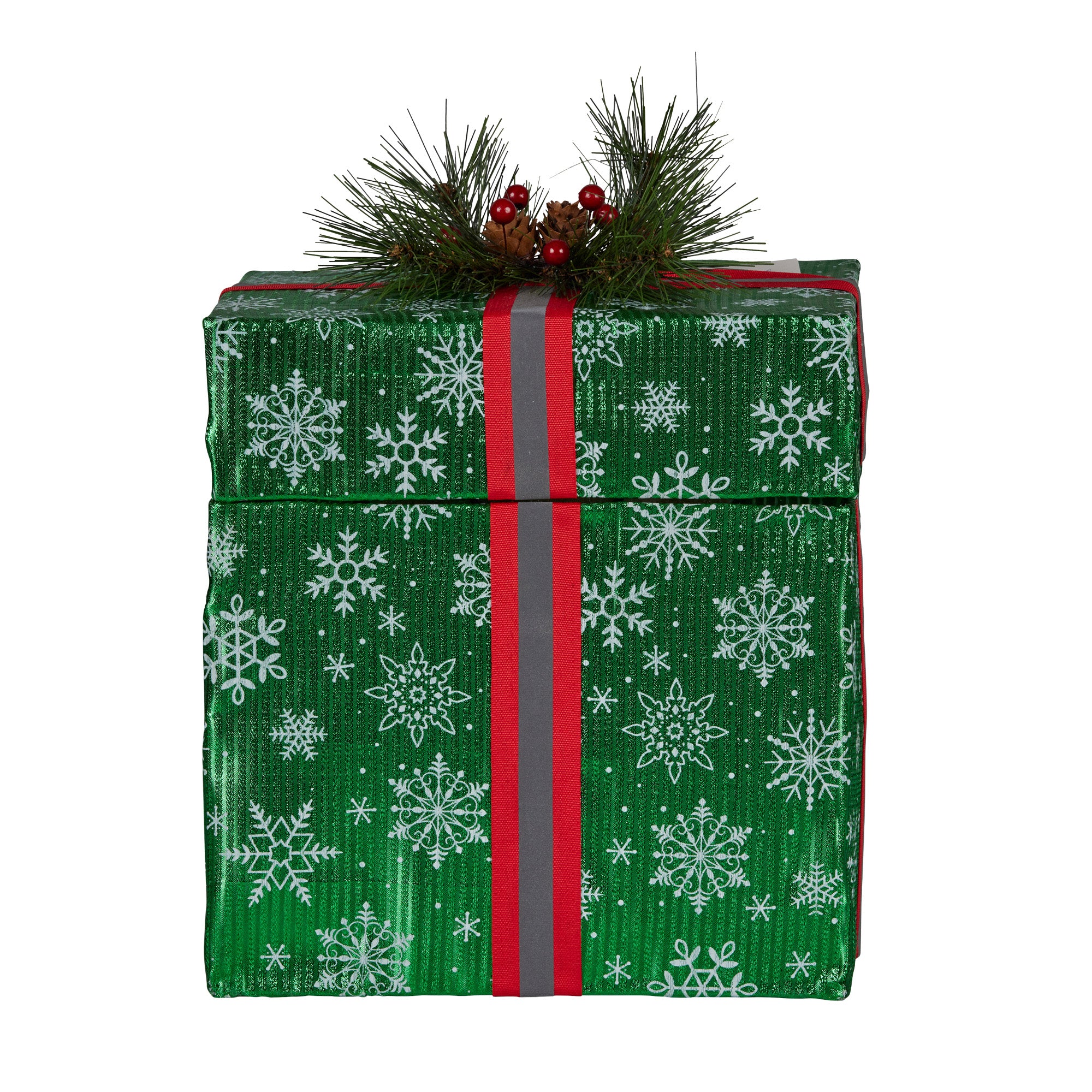 Animated Elf Gift Box with LED Lights