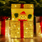 Animated Snowman Gift Box LED Decoration