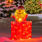 Animated Santa in Chimney LED Ornament