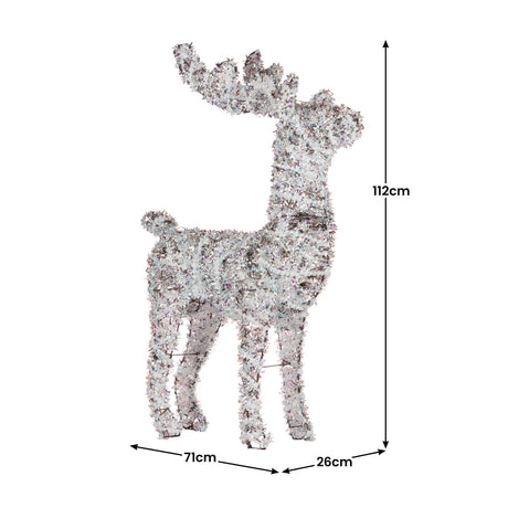 Animated Christmas Reindeer LED Yard Decoration
