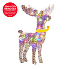 Animated Christmas Reindeer LED Yard Decoration