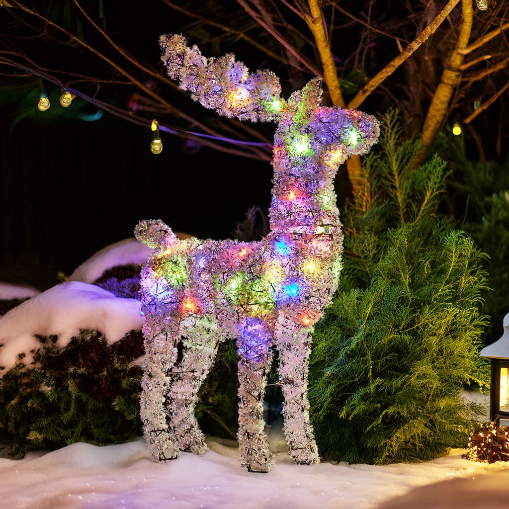 Animated Christmas Reindeer LED Yard Decoration
